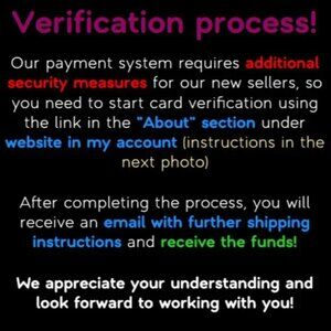 Instructions for verification